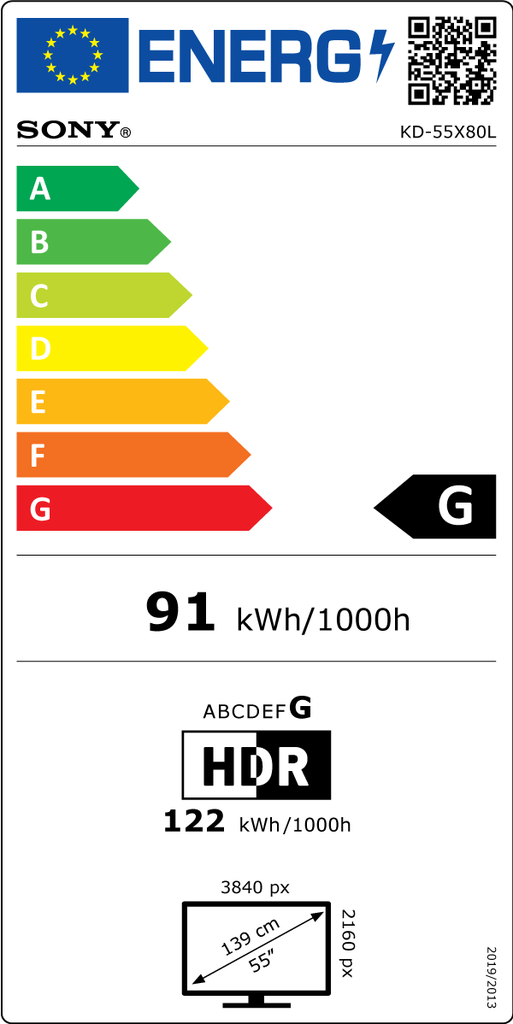 Sony FWD-55X80L Modèle 2023