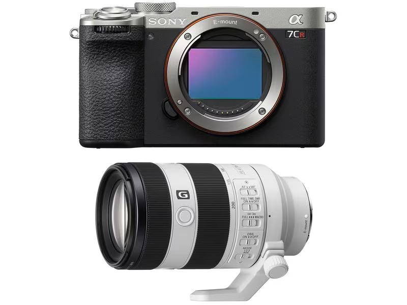 Sony Alpha 7CR Body Argenté + Objectif FE 70-200mm F/4 Macro G OSS Ⅱ